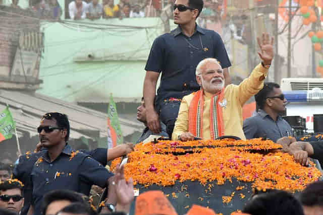 PM Modi's road show in Varanasi during 2024 general elections (Screen grab)